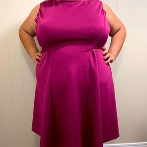 Magenta sleeveless dress